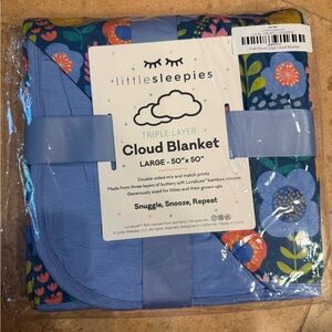 Little Sleepies Folk Floral Cloud Blanket